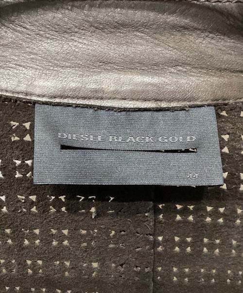 DIESEL Black Gold（ディーゼル ブラック ゴールド）DIESEL Black Gold (ディーゼル ブラック ゴールド) レザージャケット ブラウン サイズ:44の古着・服飾アイテム