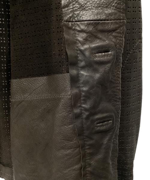 DIESEL Black Gold（ディーゼル ブラック ゴールド）DIESEL Black Gold (ディーゼル ブラック ゴールド) レザージャケット ブラウン サイズ:44の古着・服飾アイテム