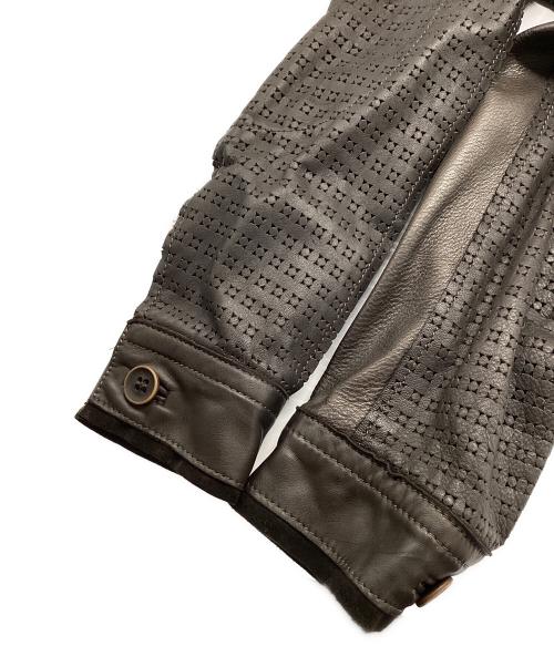 DIESEL Black Gold（ディーゼル ブラック ゴールド）DIESEL Black Gold (ディーゼル ブラック ゴールド) レザージャケット ブラウン サイズ:44の古着・服飾アイテム