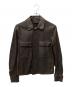 DIESEL Black Gold（ディーゼル ブラック ゴールド）の古着「レザージャケット」｜ブラウン