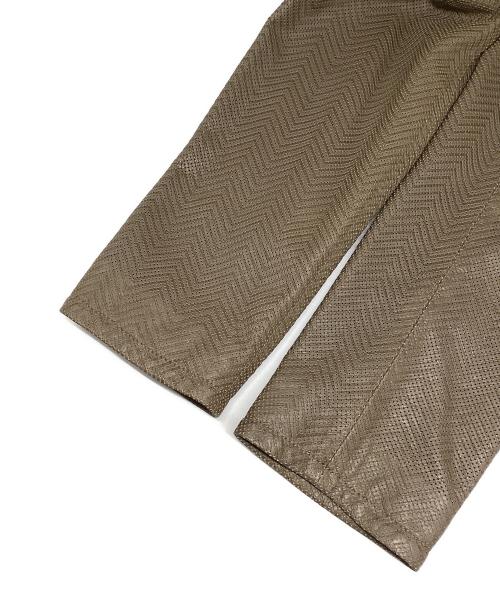 GIORGIO ARMANI（ジョルジョアルマーニ）GIORGIO ARMANI (ジョルジョアルマーニ) レザージャケット ブラウン サイズ:46の古着・服飾アイテム