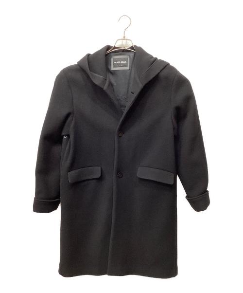 GIORGIO ARMANI（ジョルジョアルマーニ）GIORGIO ARMANI (ジョルジョアルマーニ) ロングコート ブラック サイズ:46の古着・服飾アイテム