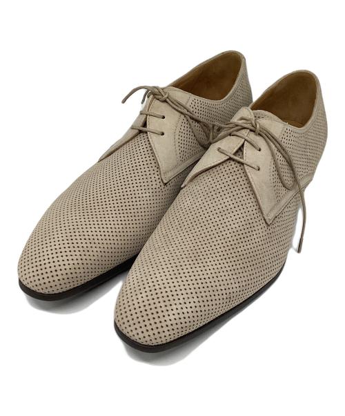GIORGIO ARMANI（ジョルジョアルマーニ）GIORGIO ARMANI (ジョルジョアルマーニ) スウェードダービーシューズ ベージュ サイズ:EU７の古着・服飾アイテム