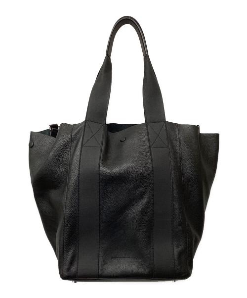 ALEXANDER WANG（アレキサンダー・ワン）ALEXANDER WANG (アレキサンダー・ワン) レザートートバッグ ブラックの古着・服飾アイテム
