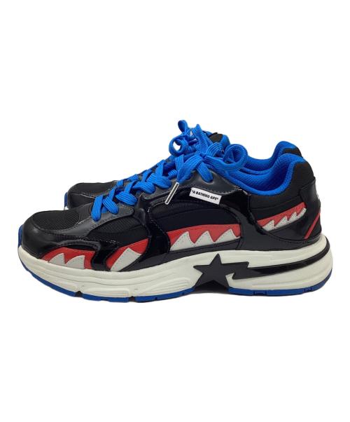 A BATHING APE（ア ベイシング エイプ）A BATHING APE (ア ベイシング エイプ) ローカットスニーカー ブラック サイズ:28cmの古着・服飾アイテム