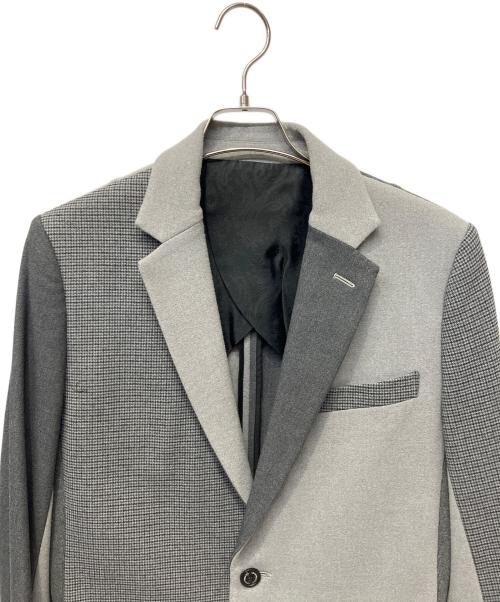 1piu1uguale3（ウノピュウノウグァーレトレ）1piu1uguale3 (ウノピュウノウグァーレトレ) クレイジーリブ2Bスーツ グレー サイズ:Vの古着・服飾アイテム