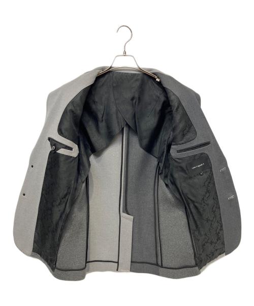 1piu1uguale3（ウノピュウノウグァーレトレ）1piu1uguale3 (ウノピュウノウグァーレトレ) クレイジーリブ2Bスーツ グレー サイズ:Vの古着・服飾アイテム