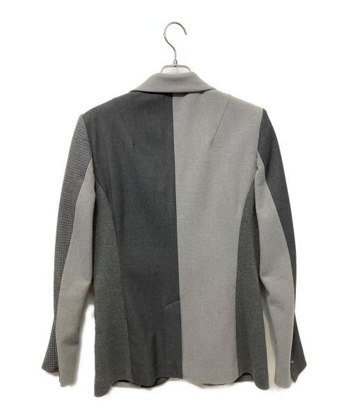 1piu1uguale3（ウノピュウノウグァーレトレ）1piu1uguale3 (ウノピュウノウグァーレトレ) クレイジーリブ2Bスーツ グレー サイズ:Vの古着・服飾アイテム