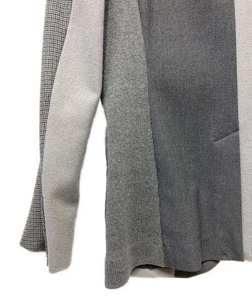 1piu1uguale3（ウノピュウノウグァーレトレ）1piu1uguale3 (ウノピュウノウグァーレトレ) クレイジーリブ2Bスーツ グレー サイズ:Vの古着・服飾アイテム