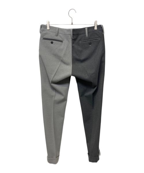 1piu1uguale3（ウノピュウノウグァーレトレ）1piu1uguale3 (ウノピュウノウグァーレトレ) クレイジーリブ2Bスーツ グレー サイズ:Vの古着・服飾アイテム