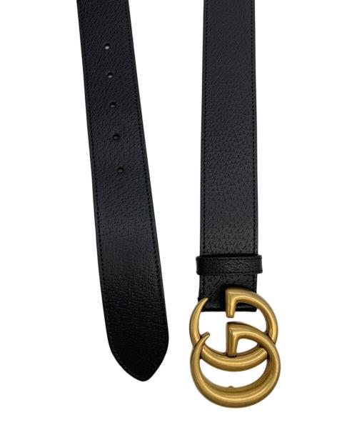 GUCCI（グッチ）GUCCI (グッチ) GGマーモントベルト ブラックの古着・服飾アイテム