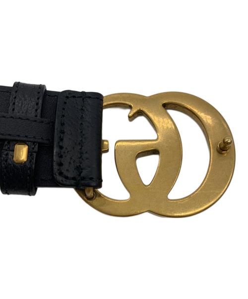 GUCCI（グッチ）GUCCI (グッチ) GGマーモントベルト ブラックの古着・服飾アイテム