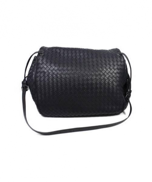 BOTTEGA VENETA（ボッテガベネタ）BOTTEGA VENETA (ボッテガベネタ) ショルダーバッグ ダークネイビー イントレチャートの古着・服飾アイテム