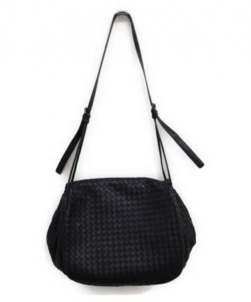 BOTTEGA VENETA（ボッテガベネタ）BOTTEGA VENETA (ボッテガベネタ) ショルダーバッグ ダークネイビー イントレチャートの古着・服飾アイテム