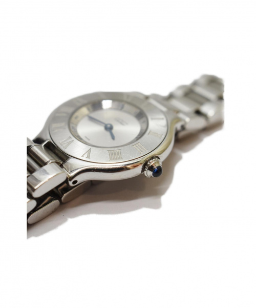 Cartier（カルティエ）Cartier (カルティエ) マストヴァンテアンSM/レディースウォッチ シルバー W10109T2 クォーツ ステンレススチールの古着・服飾アイテム