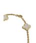 中古・古着 Van Cleef & Arpels (ヴァンクリーフ&アーペル) ヴィンテージアルハンブラネックレス パールホワイト×ゴールド K18 マザーオブパール/10モチーフ：598000円