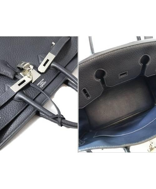 HERMES（エルメス）HERMES (エルメス) オータクロア32/ハンドバッグ ネイビー（ブラック） オータクロア32 ■の古着・服飾アイテム