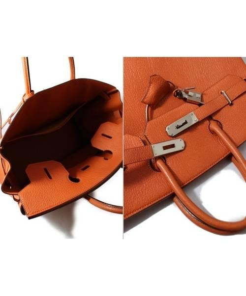 HERMES（エルメス）HERMES (エルメス) オータクロア32/ハンドバッグ オレンジ オータクロア32の古着・服飾アイテム