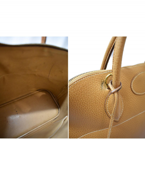 HERMES（エルメス）HERMES (エルメス) ボリード37 ナチュラル サイズ:37 クシュベル ○Y(1995年)の古着・服飾アイテム