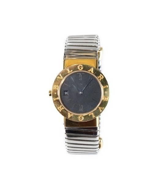 BVLGARI（ブルガリ）BVLGARI (ブルガリ) ブルガリブルガリ トゥボガス ゴールド ブルガリブルガリ トゥボガス BB26GSCD クォーツ K18×SSの古着・服飾アイテム