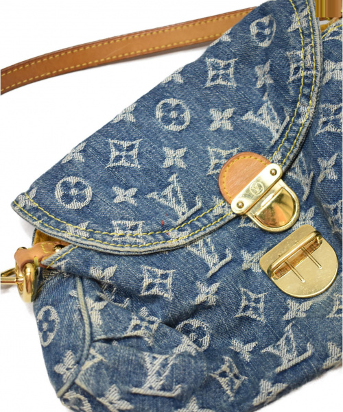 LOUIS VUITTON（ルイ ヴィトン）LOUIS VUITTON (ルイヴィトン) ミニプリーティ/ハンドバッグ ブルー サイズ:- モノグラム・デニム M95050 CA0095の古着・服飾アイテム