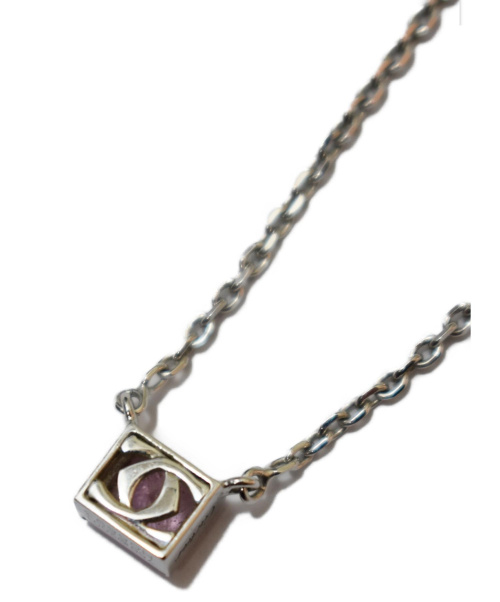 Cartier（カルティエ）Cartier (カルティエ) タンクネックレス シルバー ピンクトルマリンの古着・服飾アイテム