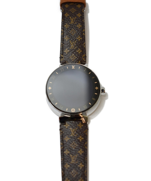 LOUIS VUITTON（ルイ ヴィトン）LOUIS VUITTON (ルイヴィトン) タンブールホライゾン スマートウォッチ ブラウン サイズ:- モノグラム QA003Z デジタル レザーの古着・服飾アイテム