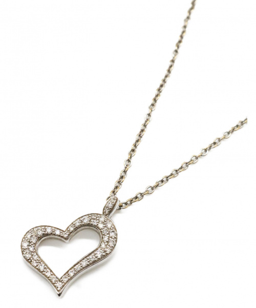 PIAGET（ピアジェ）PIAGET (ピアジェ) メレダイヤハートモチーフネックレス サイズ:- K18WGの古着・服飾アイテム