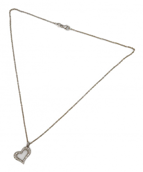 PIAGET（ピアジェ）PIAGET (ピアジェ) メレダイヤハートモチーフネックレス サイズ:- K18WGの古着・服飾アイテム
