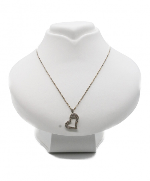 PIAGET（ピアジェ）PIAGET (ピアジェ) メレダイヤハートモチーフネックレス サイズ:- K18WGの古着・服飾アイテム