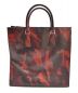PRADA (プラダ) サフィアーノ 2WAYトートバッグ ブラック×レッド サイズ:- VA1016：39800円