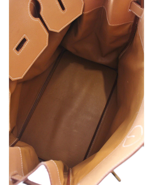HERMES（エルメス）HERMES (エルメス) オータクロア40/ハンドバッグ ゴールド オータクロア40 クシュベル ○Yの古着・服飾アイテム