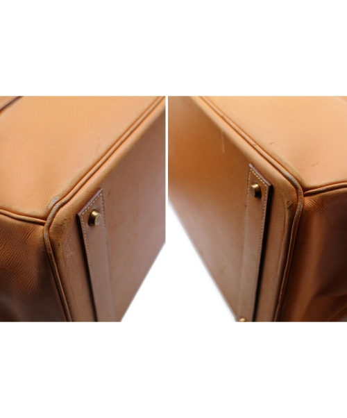 HERMES（エルメス）HERMES (エルメス) オータクロア40/ハンドバッグ ゴールド オータクロア40 クシュベル ○Yの古着・服飾アイテム