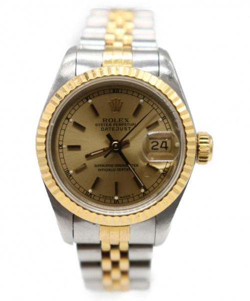 ROLEX（ロレックス）ROLEX (ロレックス) デイトジャスト 69173 自動巻き時計 ゴールド SS×K18の古着・服飾アイテム