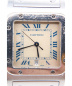 中古・古着 Cartier (カルティエ) サントスガルベLM アイボリー サイズ:LM クォーツ：79800円