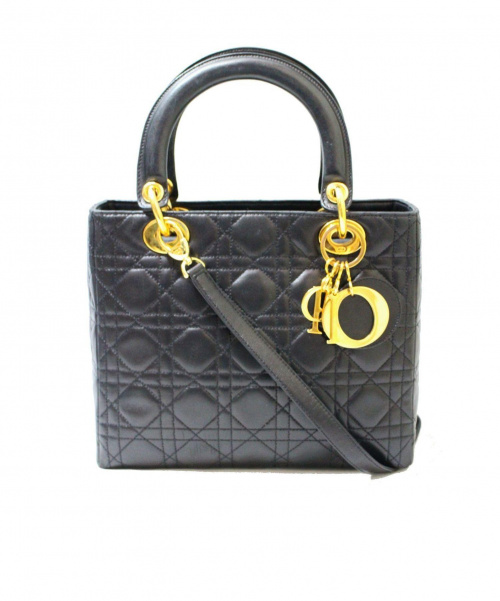 Christian Dior（クリスチャン ディオール）Christian Dior (クリスチャン ディオール) レディディオール/カナージュ/ハンドバッグ レディディオール ノーマル カナージュ ラムスキン ■の古着・服飾アイテム
