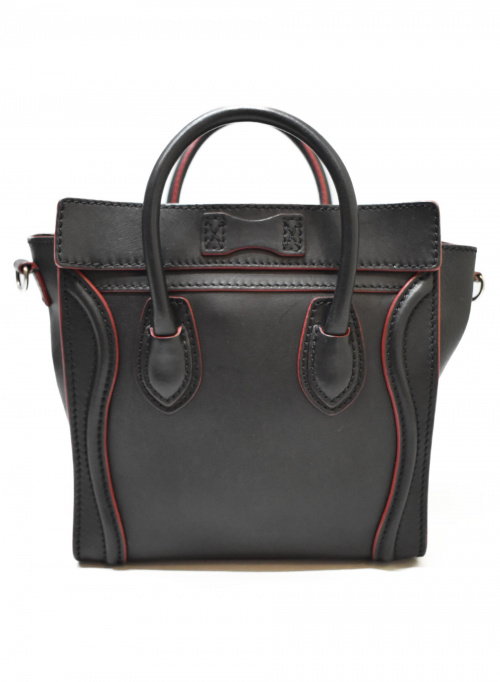 CELINE（セリーヌ）CELINE (セリーヌ) ラゲージナノショッパー ブラック サイズ:- ラゲージナノショッパー レザーの古着・服飾アイテム