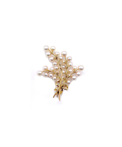 MIKIMOTO（ミキモト）MIKIMOTO (ミキモト) パールブローチブローチ サイズ:- K14の古着・服飾アイテム