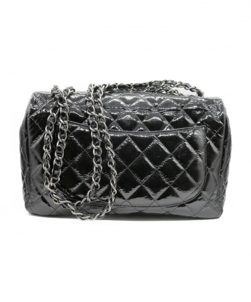CHANEL（シャネル）CHANEL (シャネル) チェーンショルダーバッグ ブラック サイズ:30 マトラッセ エナメル 12183707の古着・服飾アイテム