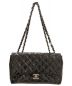 中古・古着 CHANEL (シャネル) チェーンショルダーバッグ ブラック サイズ:30 マトラッセ エナメル 12183707：198000円