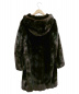 JIL SANDER (ジル サンダー) フーデッドミンクコート ブラック サイズ:34 ブラックグラマミンク使用：148000円