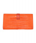 HERMES (エルメス) 長財布/ベアン オレンジ アリゲーターマット：110000円