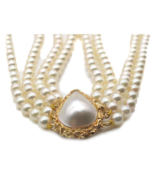 MIKIMOTO（ミキモト）MIKIMOTO (ミキモト) 4連パールネックレスの古着・服飾アイテム