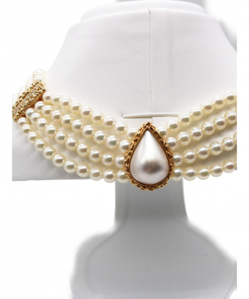 MIKIMOTO（ミキモト）MIKIMOTO (ミキモト) 4連パールネックレスの古着・服飾アイテム