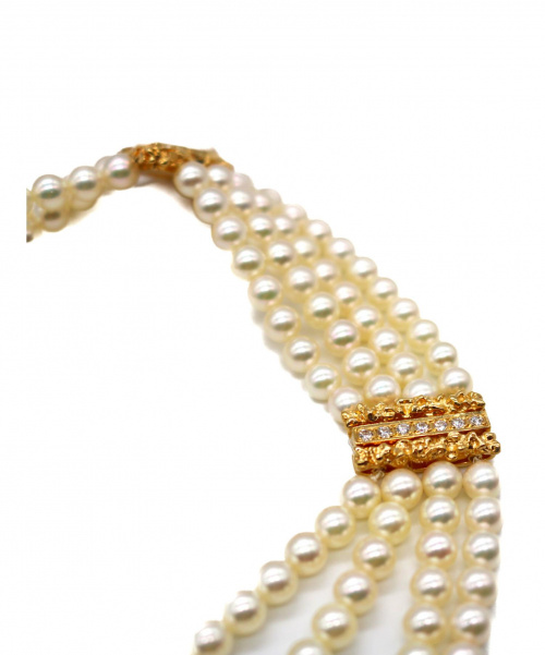 MIKIMOTO（ミキモト）MIKIMOTO (ミキモト) 4連パールネックレスの古着・服飾アイテム