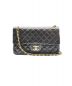 CHANEL（シャネル）の古着「ダブルフラップチェーンショルダーバッグ/ヴィンテージ」｜ブラック