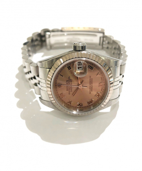 ROLEX（ロレックス）ROLEX (ロレックス) デイトジャスト　79174 ピンク ローマンインデックス サイズ:25mm 79174　ピンク ローマンインデックスの古着・服飾アイテム