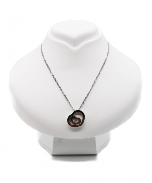 CHOPARD（ショパール）CHOPARD (ショパール) ハッピースピリットネックレス サイズ:- K18WG ダイヤモンド 0.10ctの古着・服飾アイテム