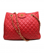 CHANELシャネル）の古着「トートバッグ/マトラッセ」｜レッド