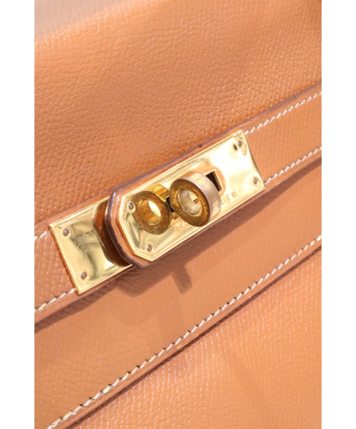 HERMES（エルメス）HERMES (エルメス) ケリーバッグ ブラウン サイズ:35 ケリー35 内縫い クシュベル 〇U 91年製の古着・服飾アイテム